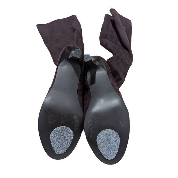 Isaac Mizrahi for Target Women's Brown Faux Suede Heeled Jeni Boots Size 9.5 - Picture 4 of 6